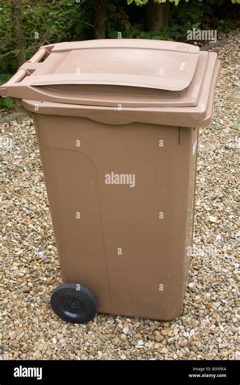 A Garden Waste Brown Bin Issued By Councils To Compost Household Garden