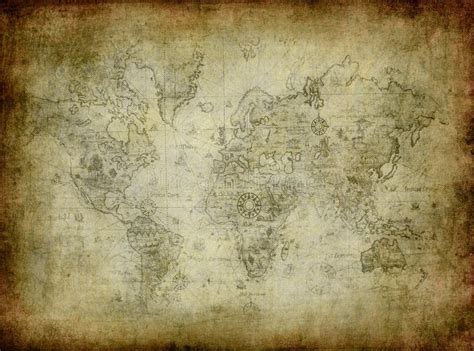 Ancient Map Of The World Stock Illustration Illustration Of Grungy
