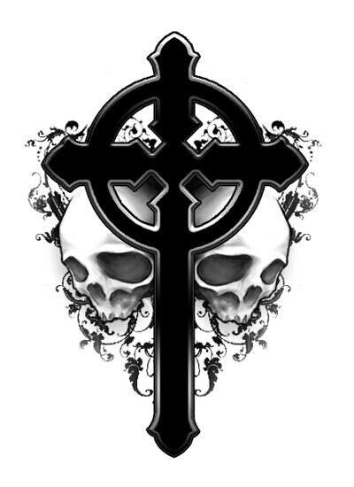 Cross Skulls Design Cross Tattoo Designs Cross Tattoo Skull Art