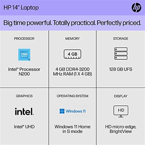 Hp Inch Laptop Hd Display Intel Processor N Gb Ram Gb