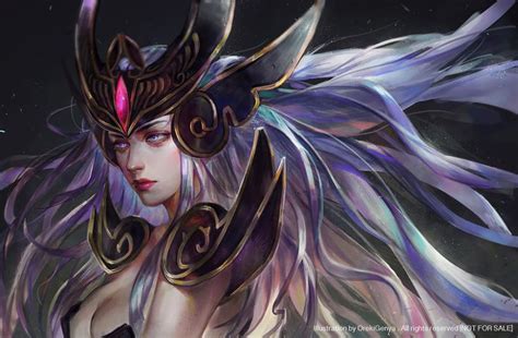 LOL FanArt Syndra By OrekiGenya On DeviantArt Lol League Of Legends