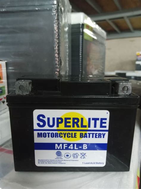 Mf4l B Superlite Maintenance Free Motorcycle Battery Lazada Ph