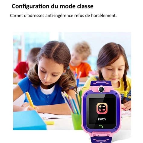 MONTRE CONNECTÉ INTELLIGENTE AVEC BOUTON D ALARME SOS POUR ENFANTS