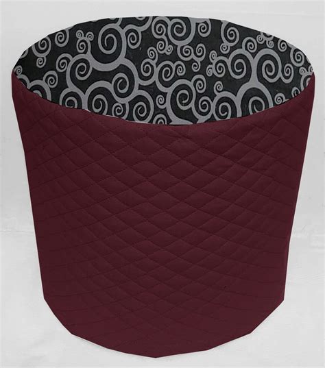 Quilted Black And Gray Scroll Damask Instant Pot Pressure Cooker Cover By Pennys Needful Things