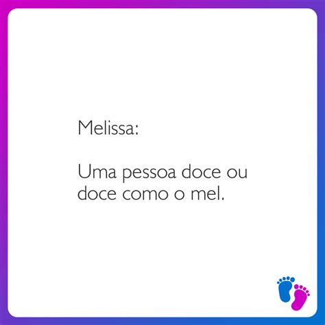 Significado Do Nome Melissa