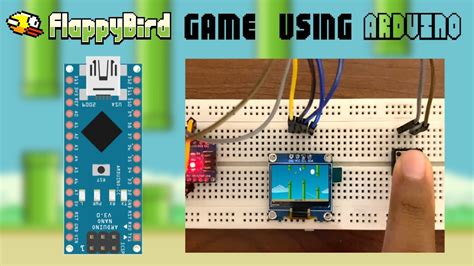 How To Make Flappy Bird Game Using Arduino Oled Display Youtube