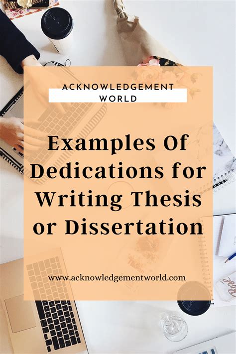 Dedication Examples For Thesis Or Dissertation