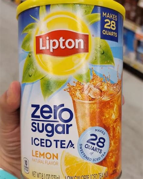 Lipton Zero Sugar Lemon Iced Tea Flavor Ice Making Iced Tea Natural Flavors