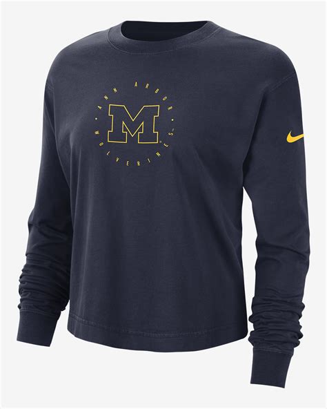 Michigan Womens Nike College Long Sleeve T Shirt