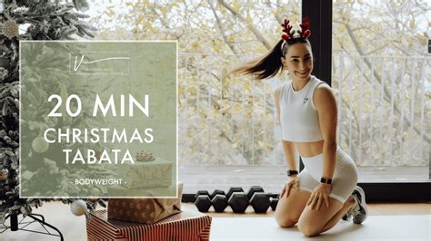 Min Christmas Tabata Full Body Workout Bodyweight No Repeat No