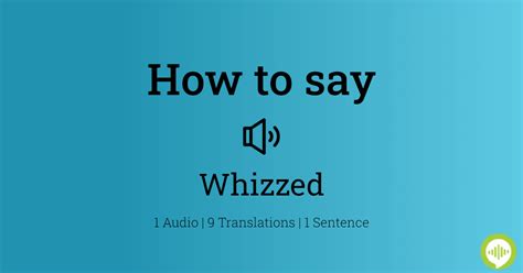 How to pronounce whizzed | HowToPronounce.com