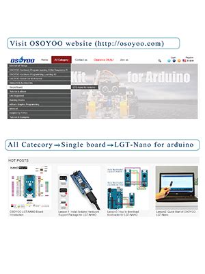 Amazon OSOYOO 3pcs LGT Nano For Arduino Nano Compatible With