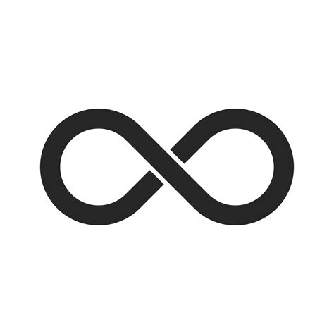 Infinity Symbol Icon Isolated On White Background 16730162 Vector Art