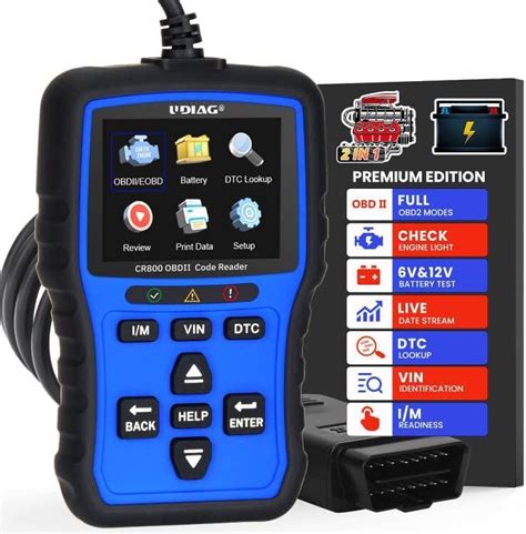 Amazon Udiag Cr Obd Scanner Battery Tester In Obd