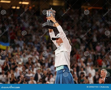 Roland Garros Champion Iga Swiatek Of Poland During Trophy