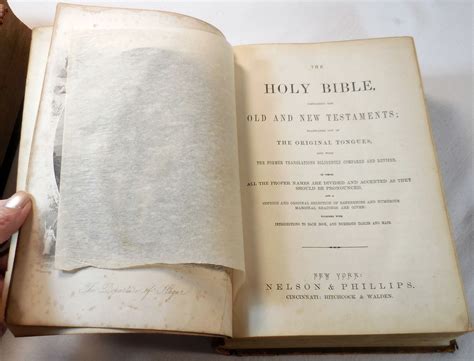 The Holy Bible Containing The Old And New Testaments King James