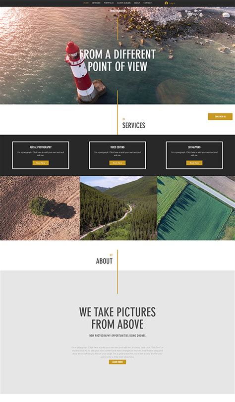 Photography Website Templates