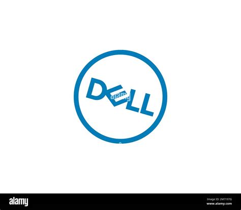 Dell Logotipo Girado Fondo Blanco B Fotografía De Stock Alamy