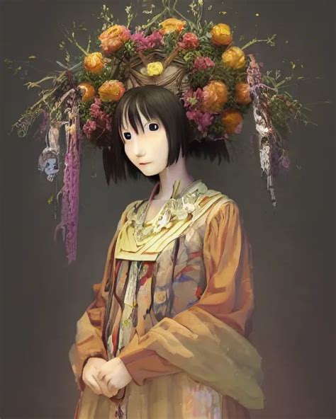 Studio Photo Portrait Of Lain Iwakura From Serial Stable Diffusion