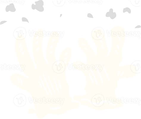 Cartoon Doodle Sterile Gloves 45193119 PNG