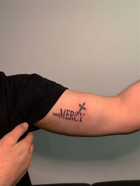 No Mercy Tattoo Tattoos Tattoos For Guys Knife Tattoo