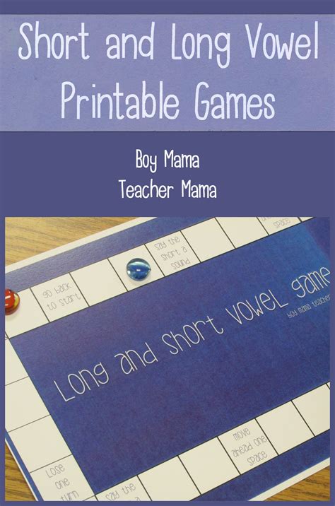 Free Printable Long And Short Vowel Games Printable Templates Your