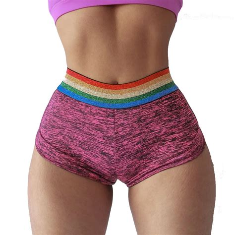 Perimedes Women High Waist Yoga Shorts Ruched Lift Workout Tights