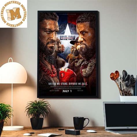 Roman Reigns Vs The Usos Bloodline Civil War Home Decor Poster Canvas ...