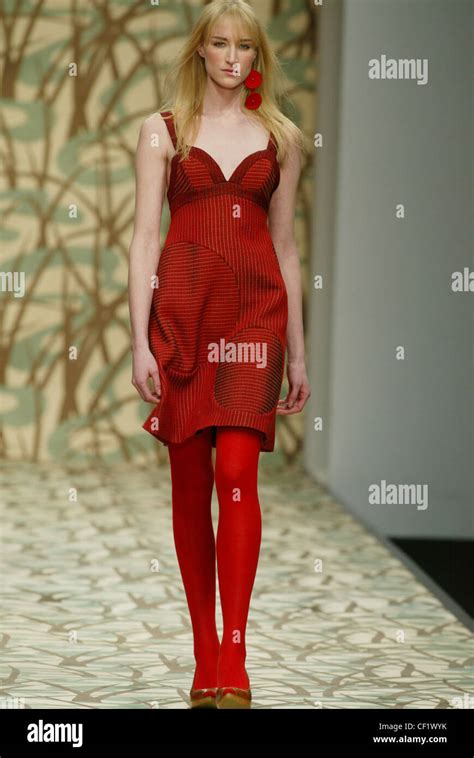 Eley Kishimoto London Autumn Winter Model Long Blonde Hair Wearing One