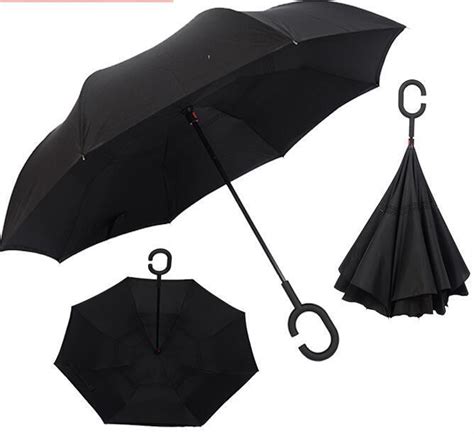 Reverse Umbrella Inverted Umbrella Double Layer C Handle Lazada Singapore