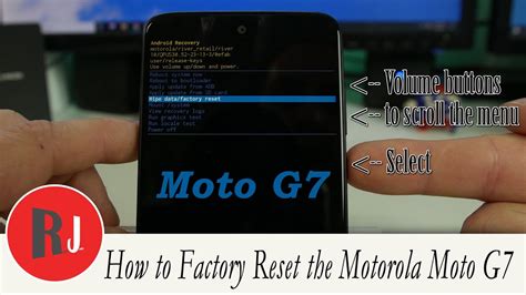 How To Factory Reset The Motorola Moto G7 In Recovery Mode YouTube