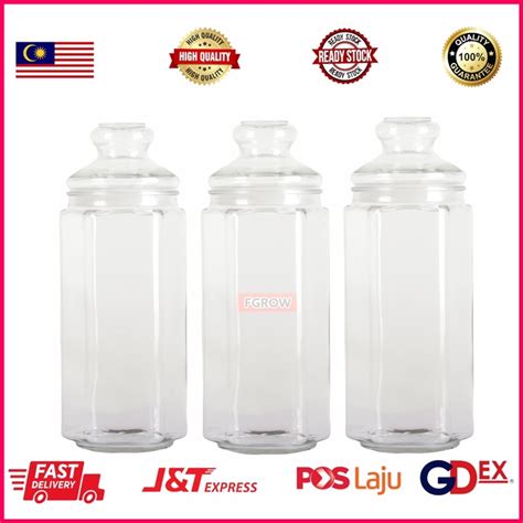 1Liter Dan 1 5 Liter Balang Kaca Kedap Airtight Glass Jar Bekas Gula