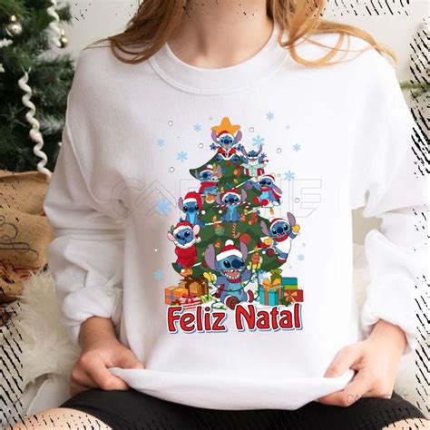 Sweater Rvore Stitch Natal Personalizavel Capiche