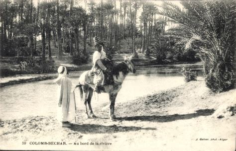 Postcard Colomb Bechar Algerien Au bord de la rivière akpool co uk