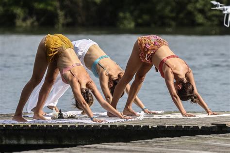 Alessandra Ambrosio In Bikini Doing Yoga On The Beach In Florianopolis