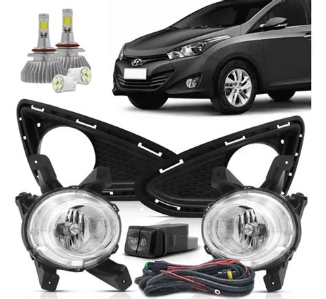 Kit Farol De Milha Neblina Hyundai Hb20 2013 2014 2015 Led