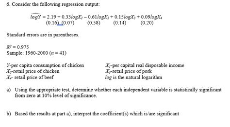 Answered Consider The Following Regression… Bartleby