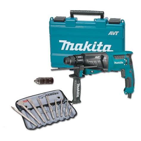 Σετ Κρουστικό Σκαπτικό Ρεύματος Makita 800w Sds Plus Βαλίτσα με