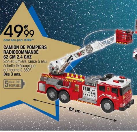 Promo Camion De Pompiers Radiocommandé 62 Cm 2 4 Ghz chez Migros France