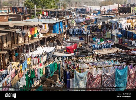 Mahalaxmi Dhobi Ghat, Mumbai, India Stock Photo - Alamy