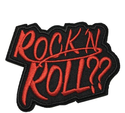 Rock N Roll W X T Iron Sew On Decorative Patch Walmart