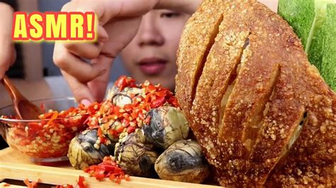 ASMR Spicy Balut With Crispy Pork Skin Pinoy Asmr Asmr Mukbang