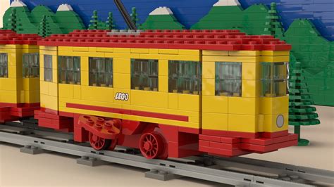 Lego Basic Tribute To Old Lego Wooden Trolley Windup M Flickr