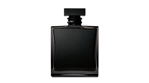 Ai Generated A Black Perfume Bottle On A Transparent Background