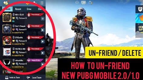 How To Unfriend Remove Old Friend From Pubg Mobile At New Erangle