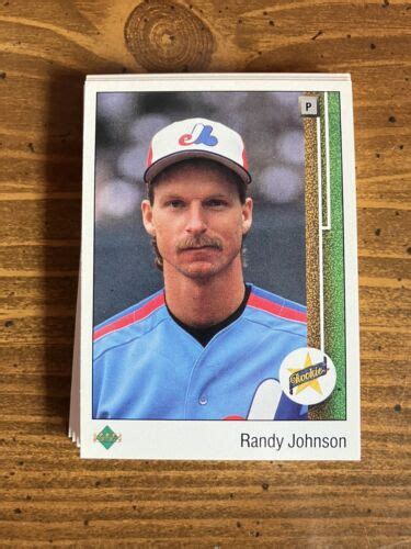 15 1989 Upper Deck 25 Randy Johnson RC ERROR Baseball Cards EBay