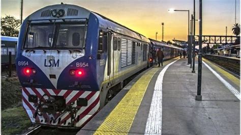 Desde hoy el tren San Martín funciona con frecuencia de domingos y