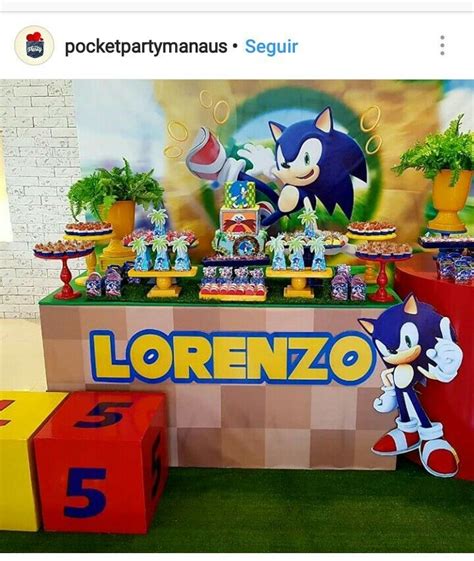 Pin de Scheila Nayara em festas idéias Festas de aniversário do sonic