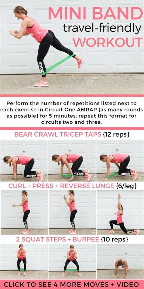 15 Minute Mini Resistance Band Hiit Workout 5 Ways To Stay Active