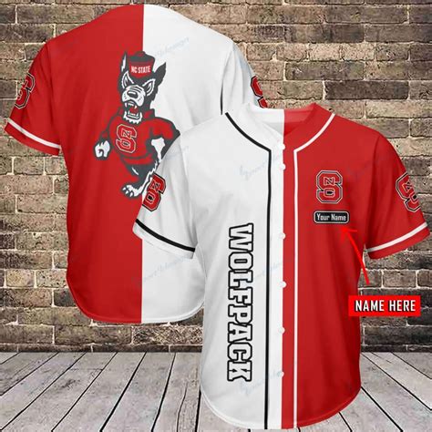 Nc State Wolfpack Personalized Baseball Jersey Shirt 344 – Donelanetop Store